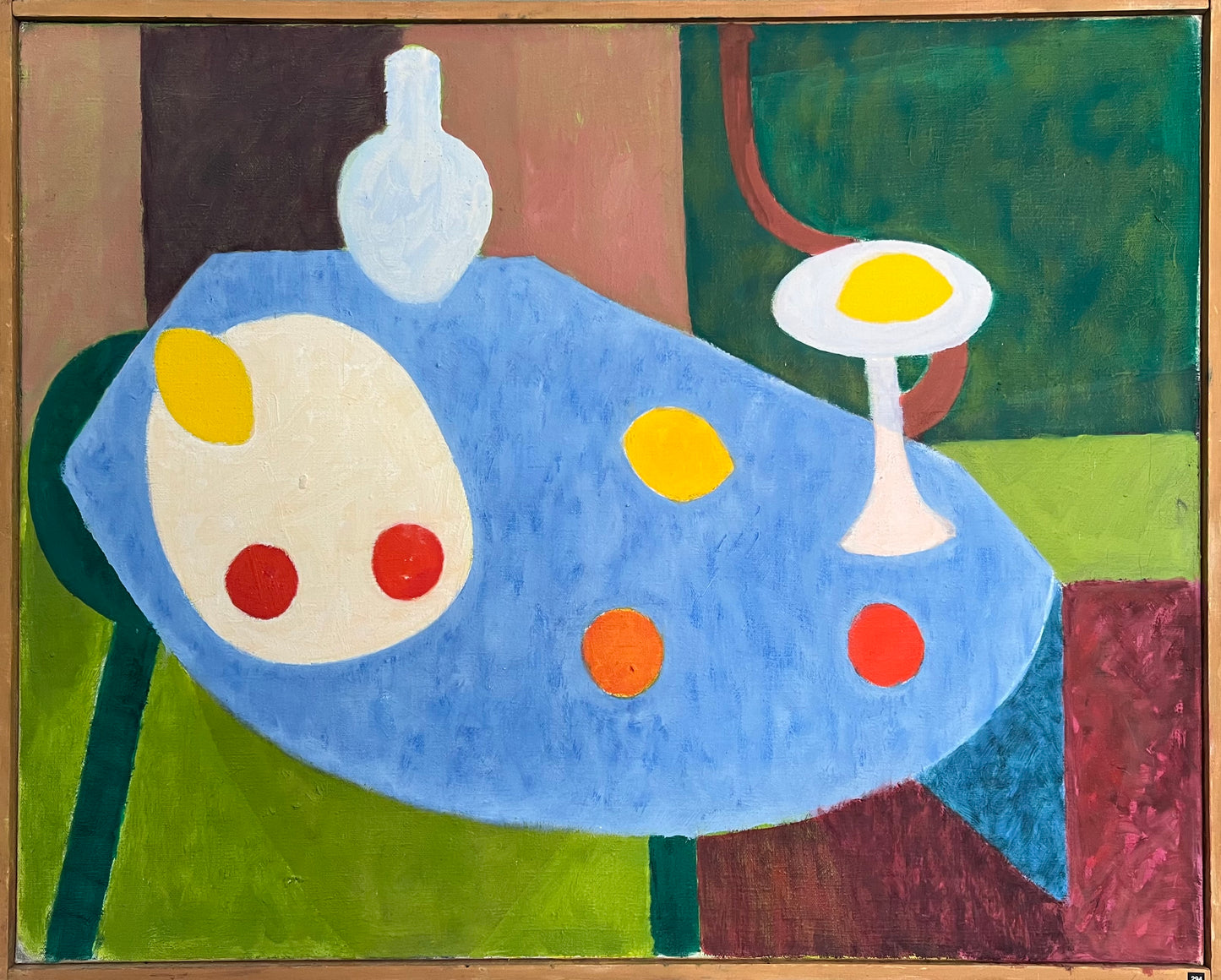 Mogens Valeur. Interior with fruits on a table