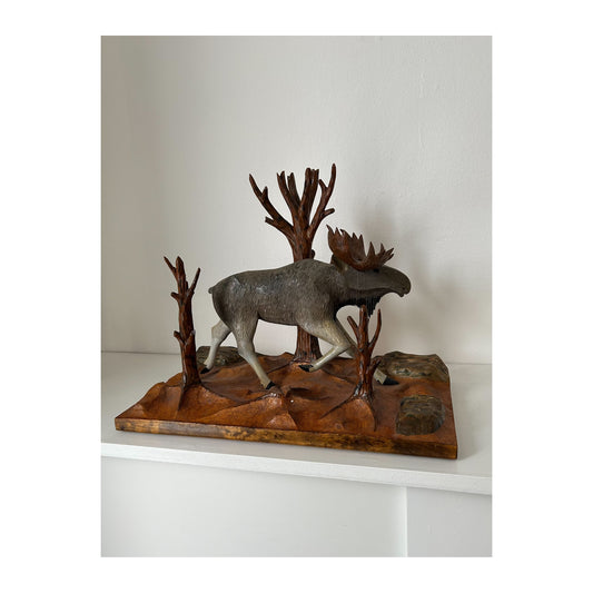 Arvid Franzén. A walking moose