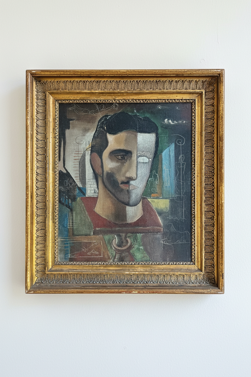 Crikor Garabetian. Surreal self portrait, 1932