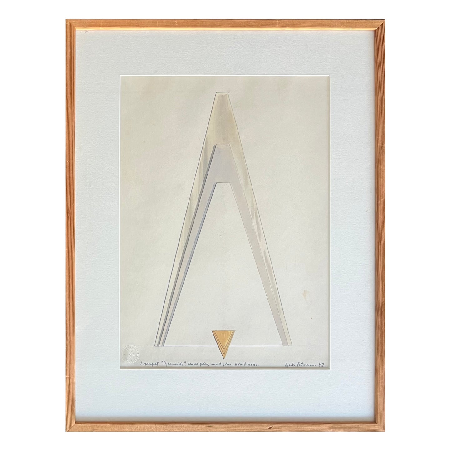 Vilhelm Bjerke-Petersen. Sketch for a lamp, 1942