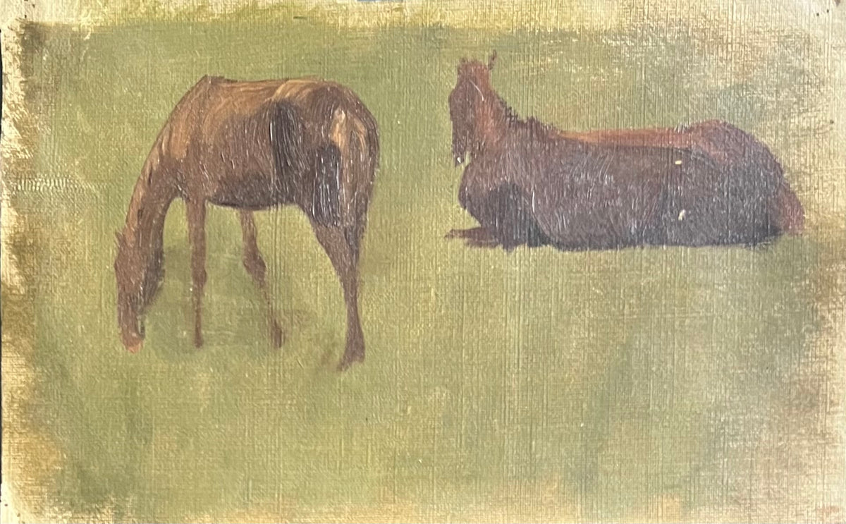 Niels Skovgaard. Study of horses