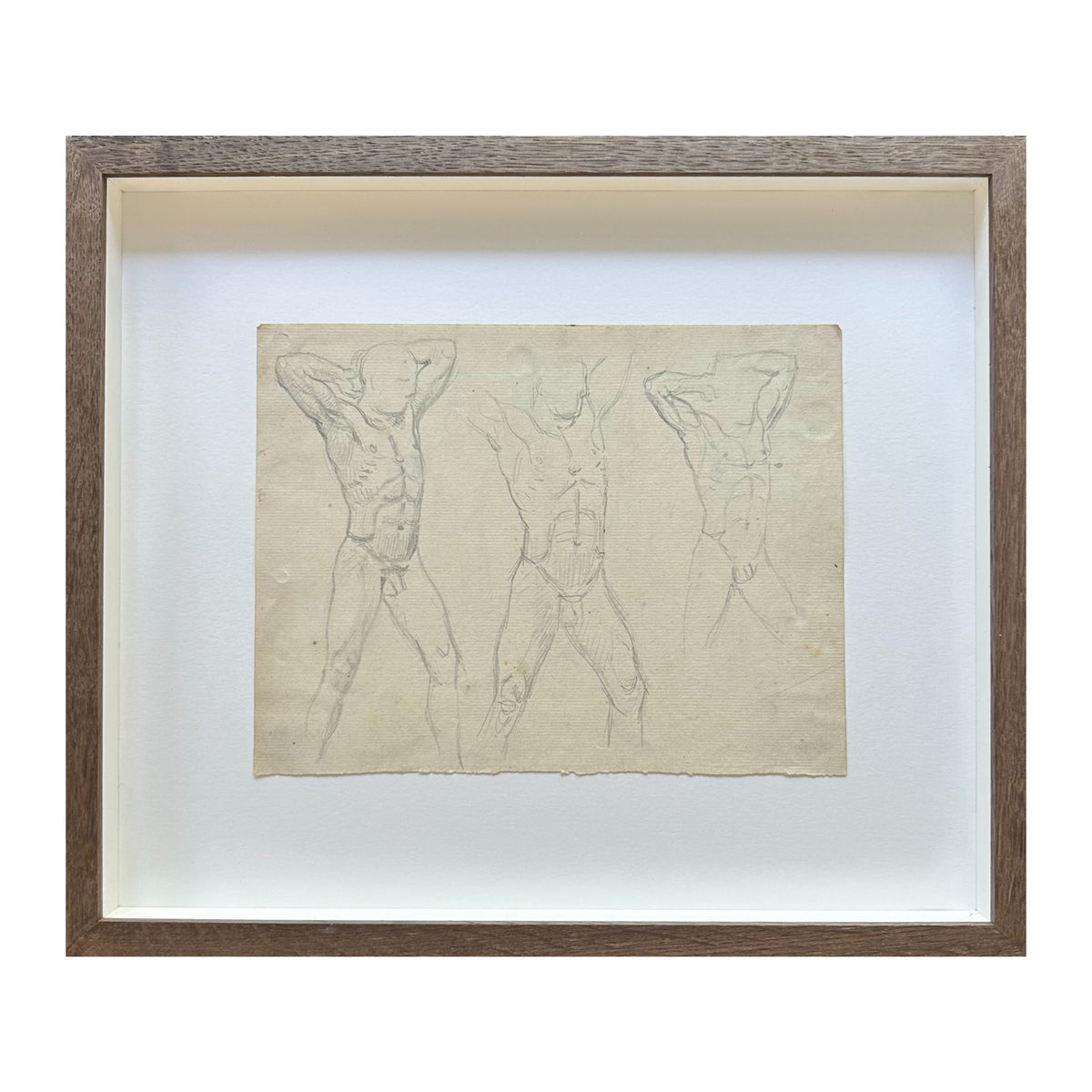 Niels Skovgaard. Studies of a naked man, 1880's