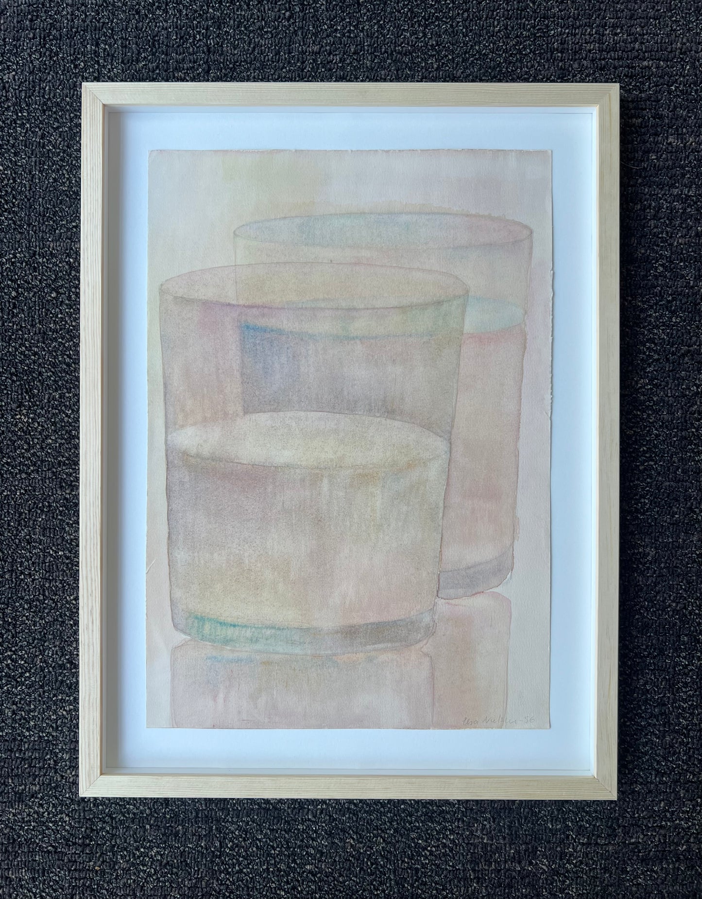 Elsa Nielsen. Two glasses, 1956