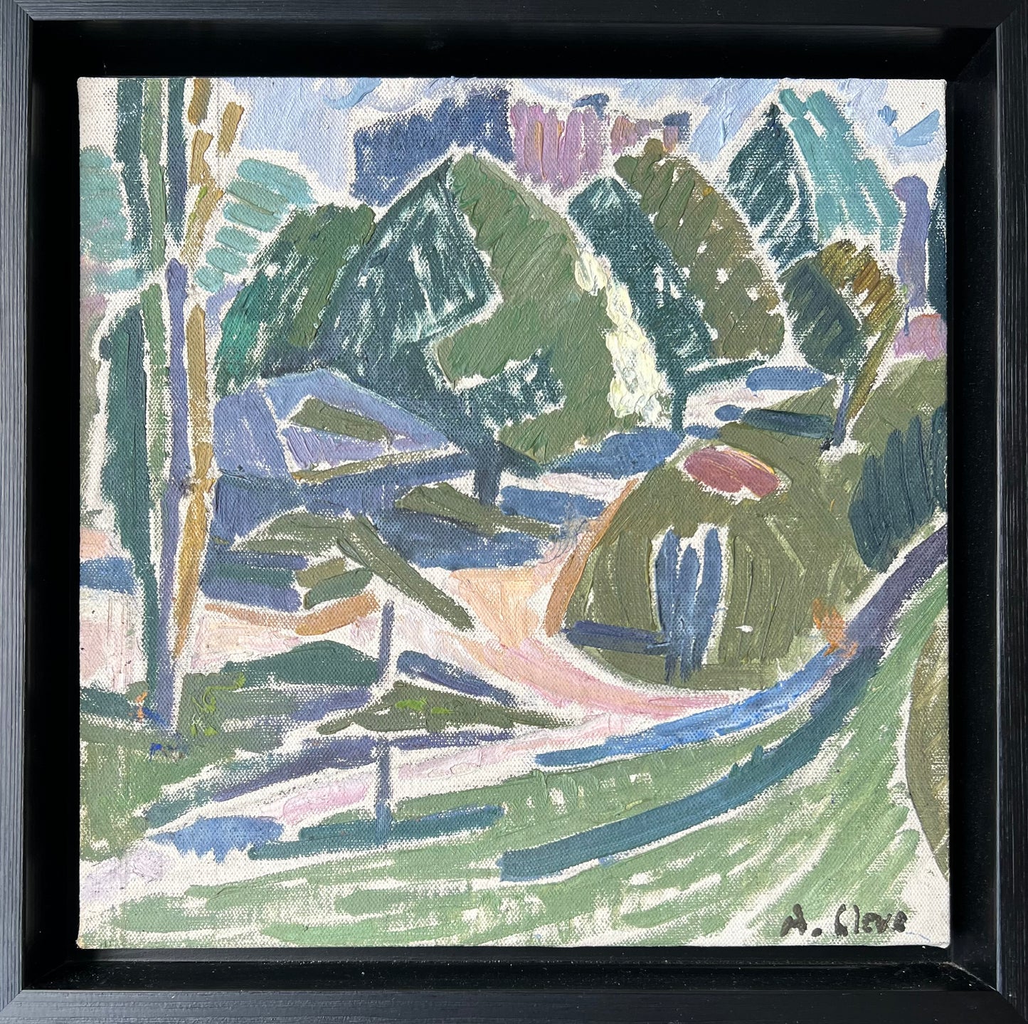 Agnes Cleve. Study of a landscape, 1915-1920