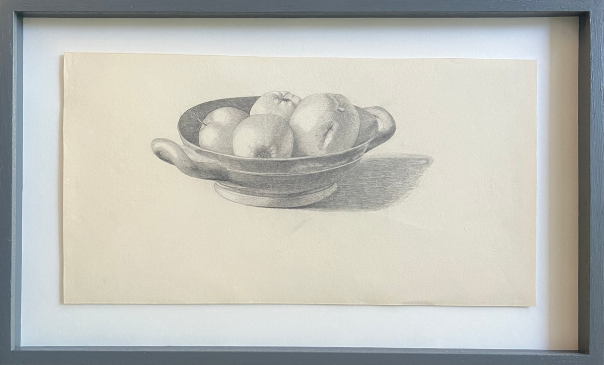 Georgia Skovgaard. Study of apples in a bowl