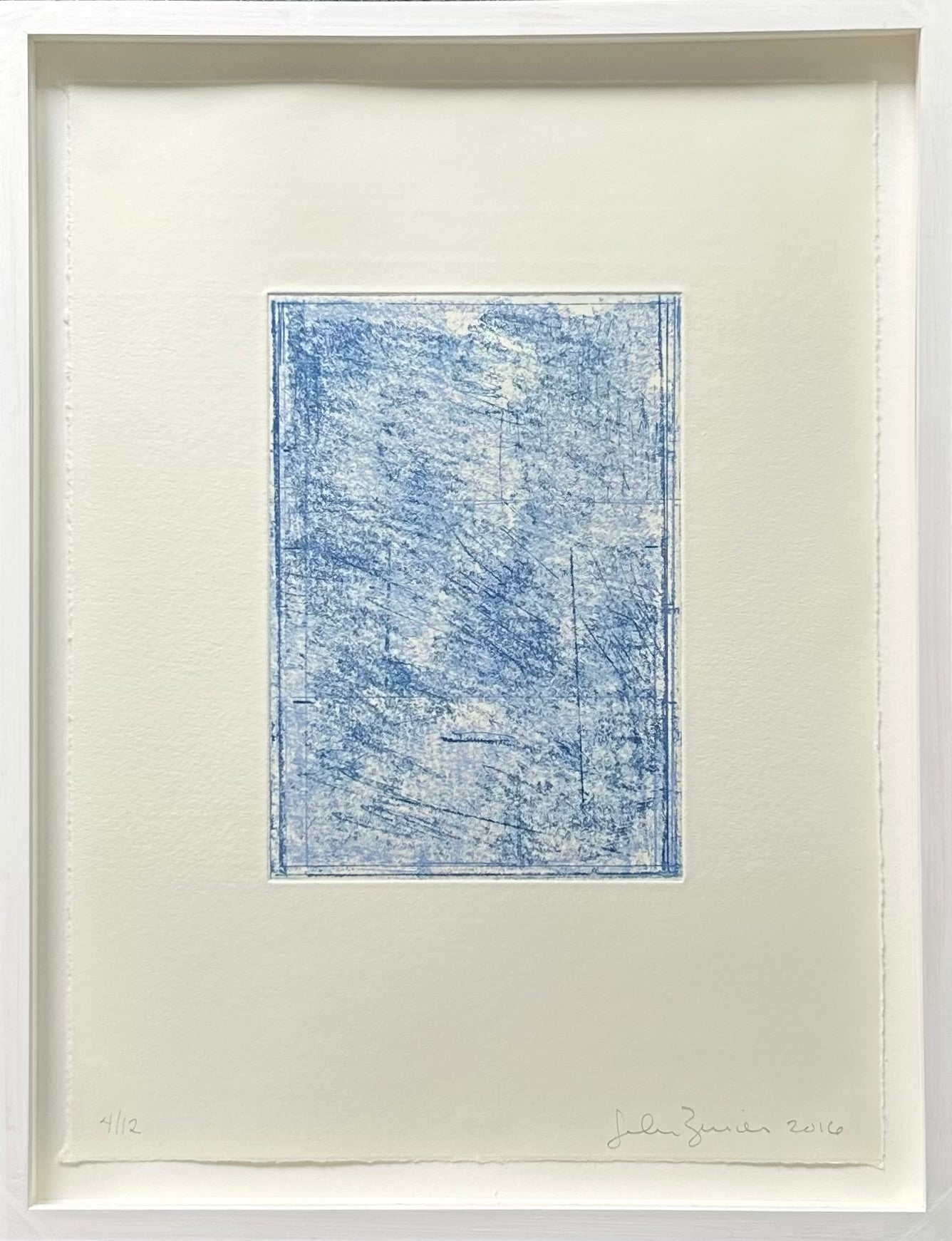 John Zurier. “Summer Book blue softground, 2016