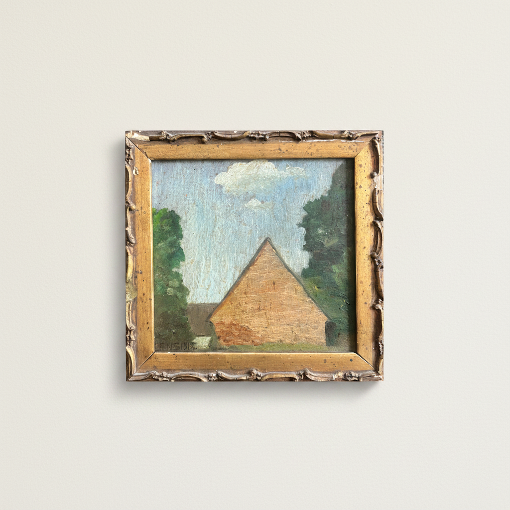 Ebbe Skovgaard. Study of a house