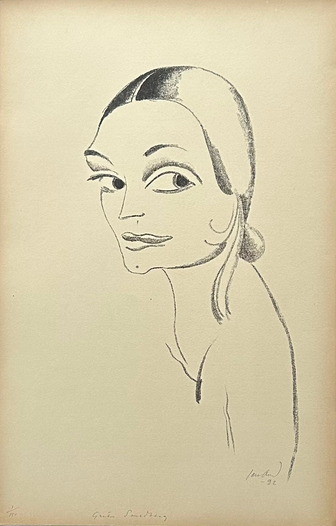 John Jon-And. Portrait of Greta Smedberg, 1922
