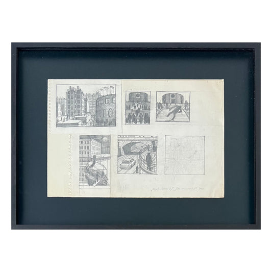 Palle Nielsen. “Den fortryllede by, den sovende by”, 1955