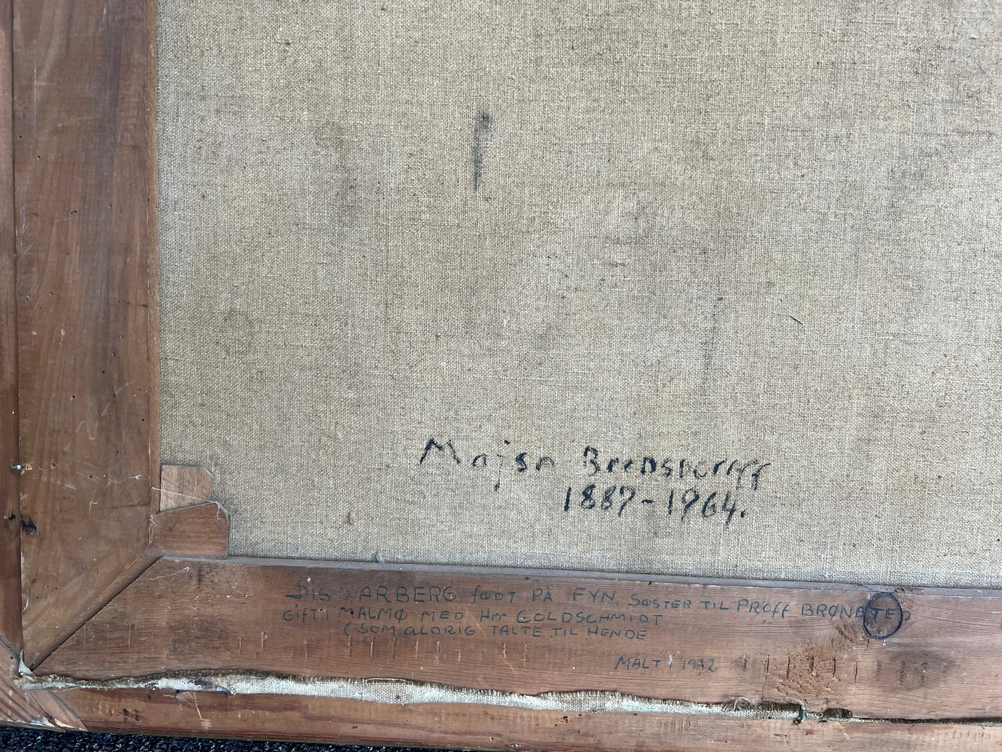 Majsa Bredsdorff. Portrait of Astrid Warberg Goldschmidt, 1912