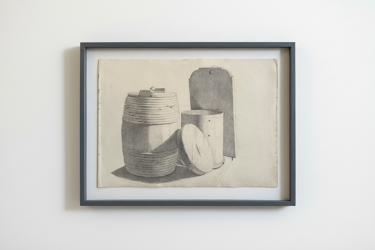 Georgia Skovgaard. Study of barrel and bucket