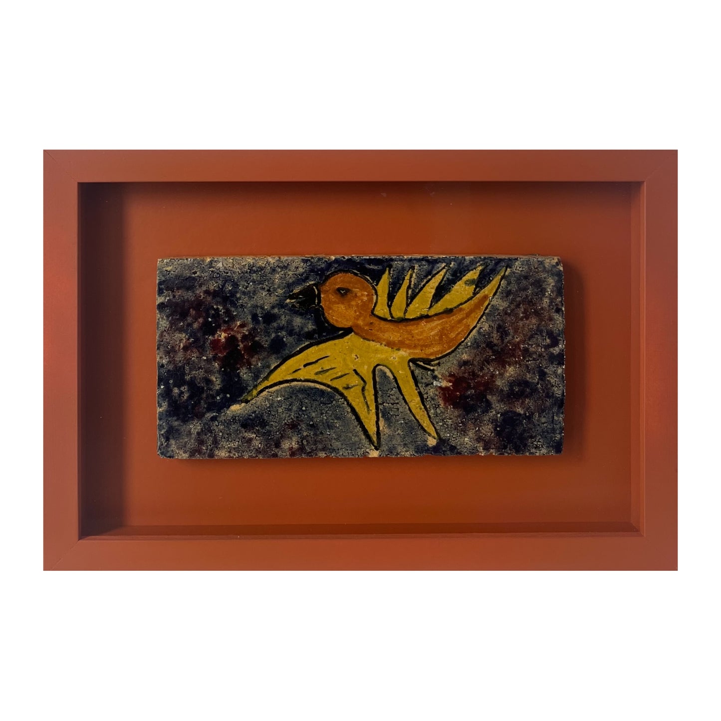 Carl-Henning Pedersen? Stoneware tile, 1950/60’s