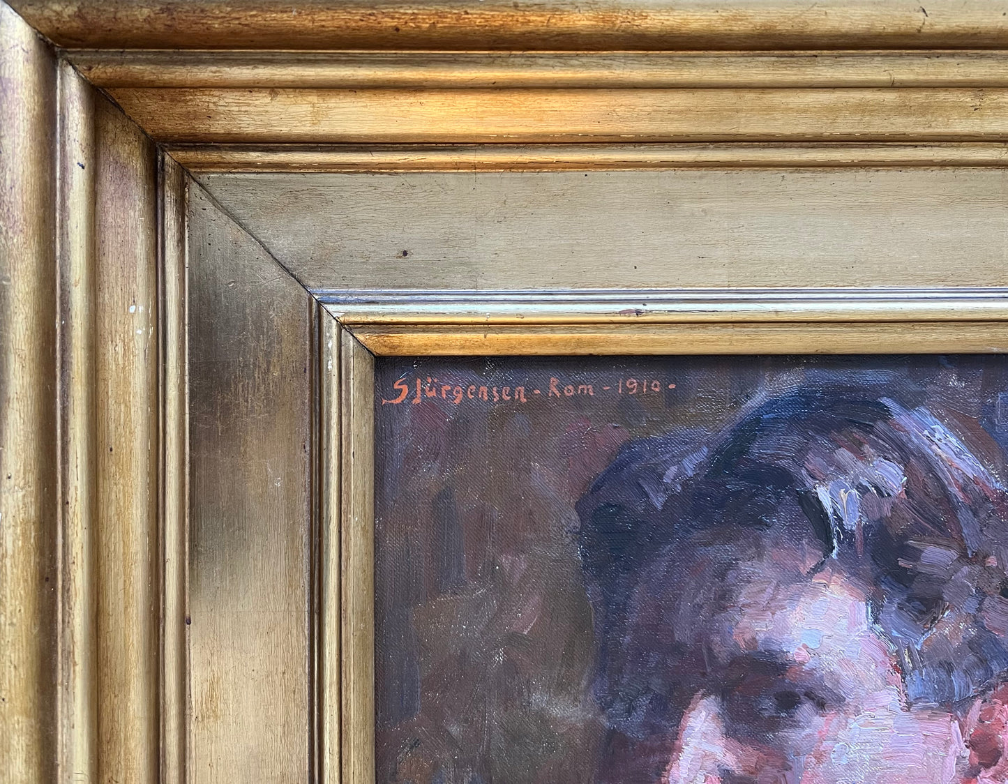 Sophus Jürgensen. The artist's self-portrait, Rome, 1910