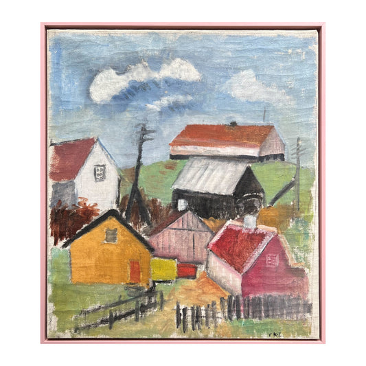 Rita Kernn-Larsen. Houses in a landscape, ca. 1932