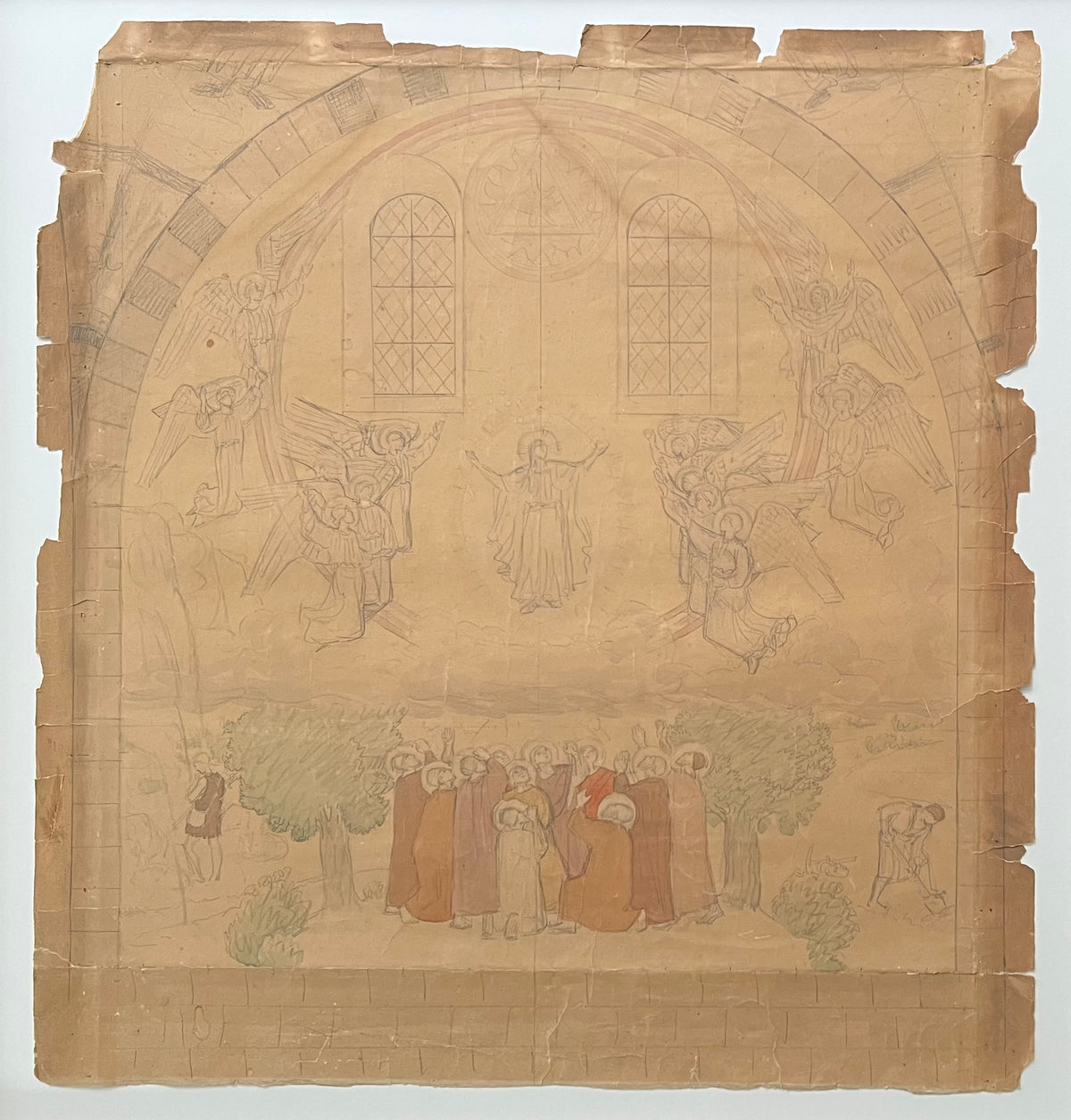 Joakim Skovgaard. Sketch for fresco in Viborg Domkirke
