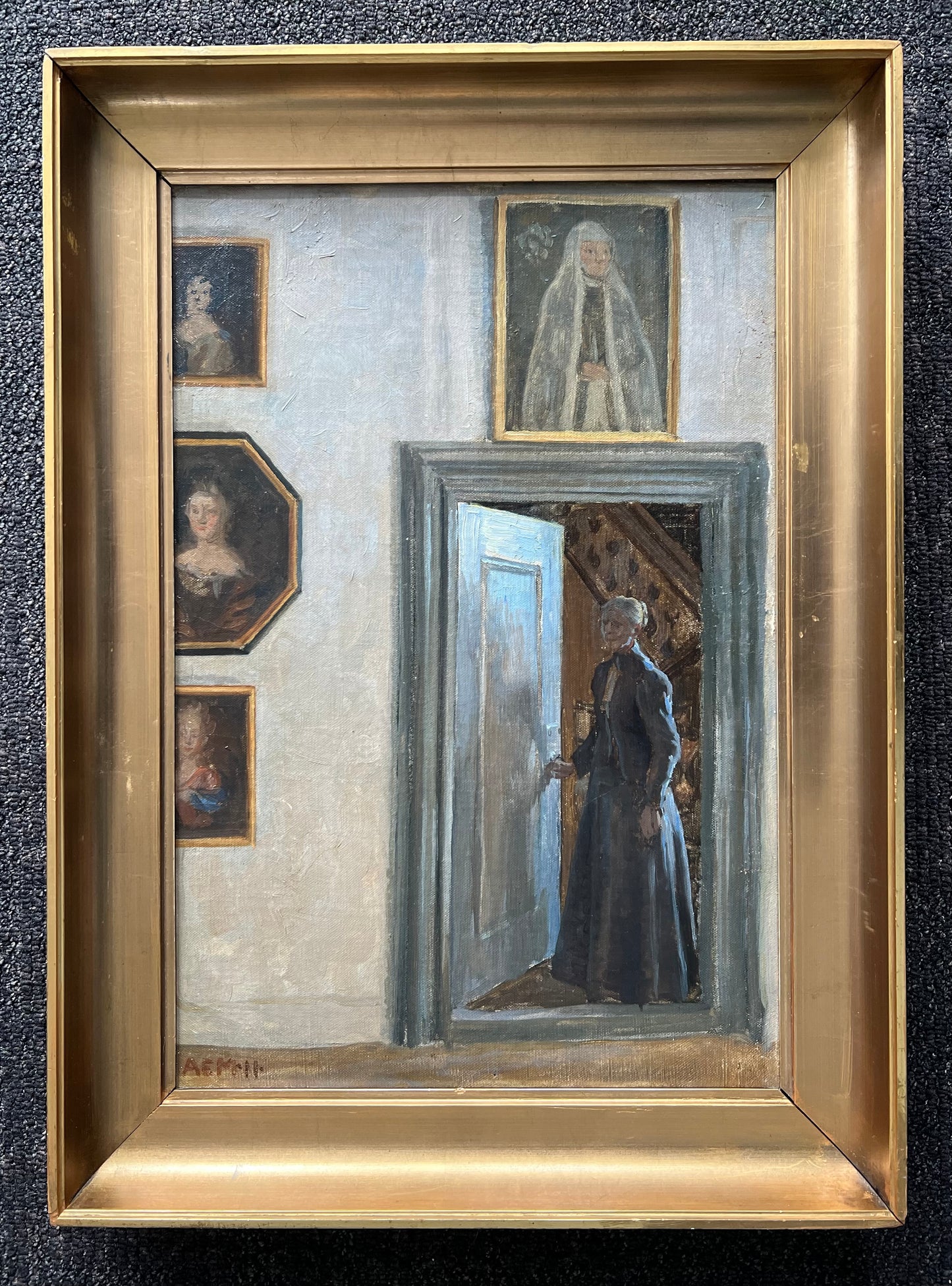 Anna E. Munch. “Interiør fra jomfruklosteret i Odense”, 1911