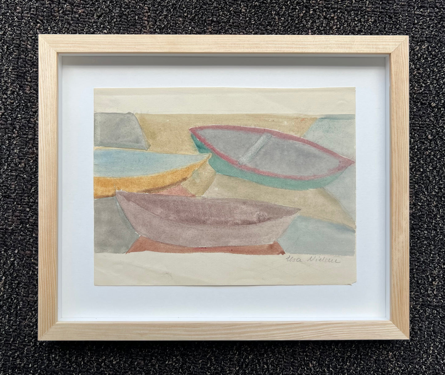 Elsa Nielsen. Study of boats