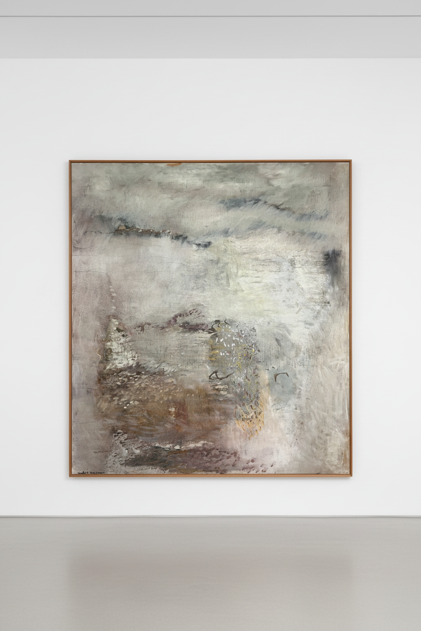 Herold G. Kristensen. “Isefjordsfragment, regnvejrståge”, 1980-1982