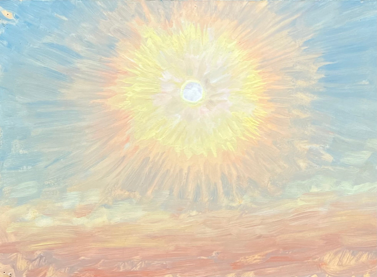 Niels Skovgaard. Study of the sun