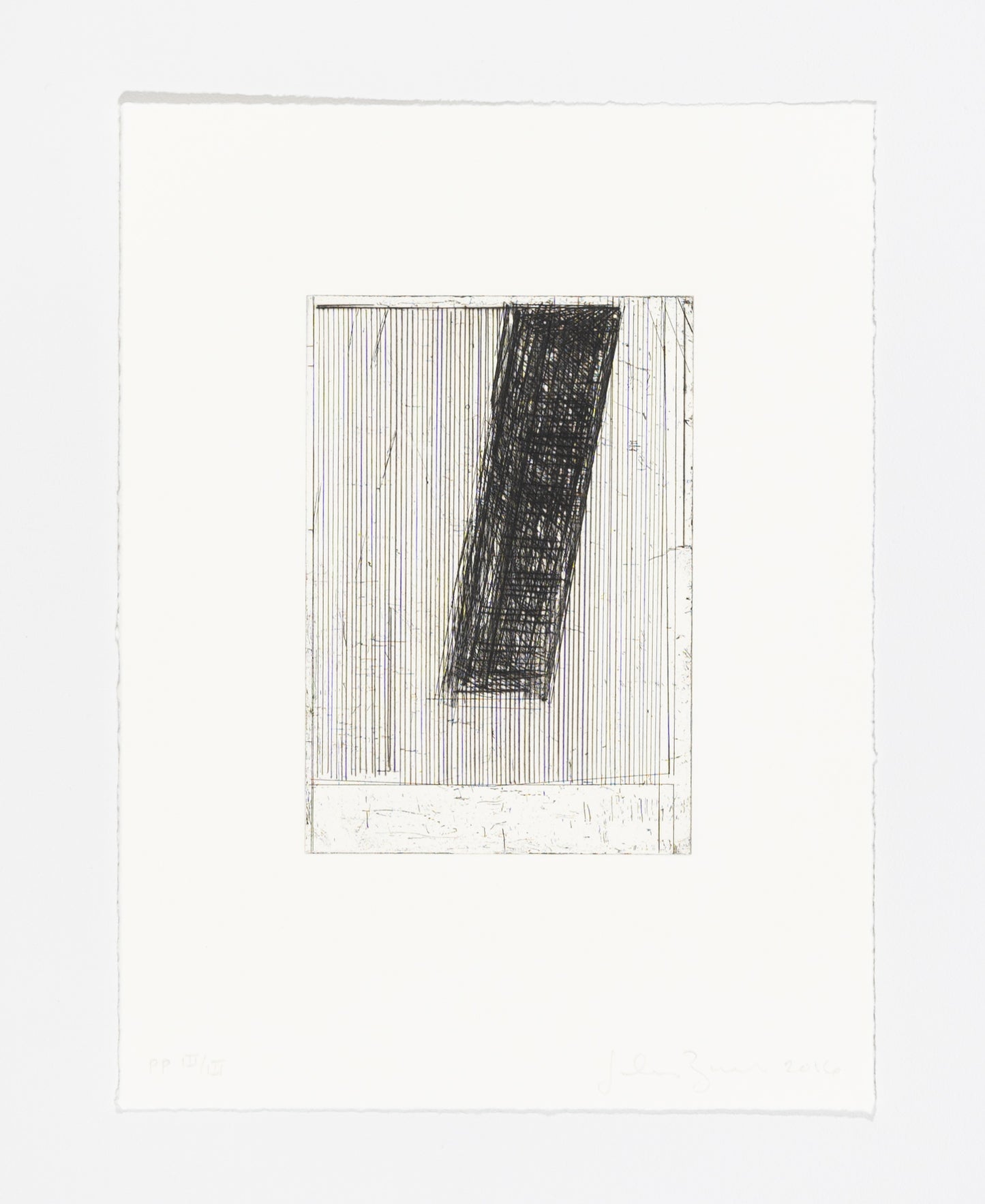 John Zurier. “Summer Book black hardground”, 2016