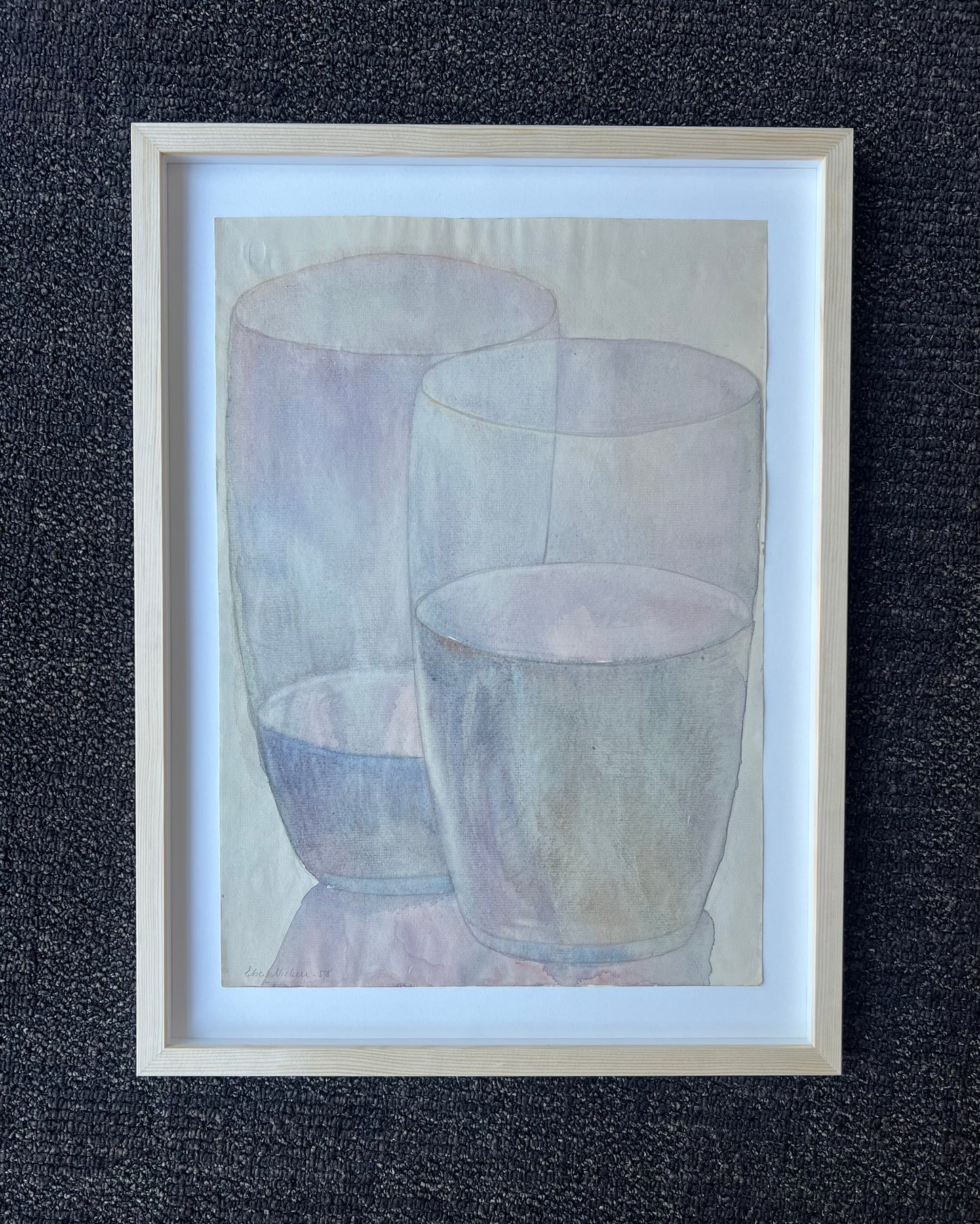 Elsa Nielsen. Two glasses, 1958