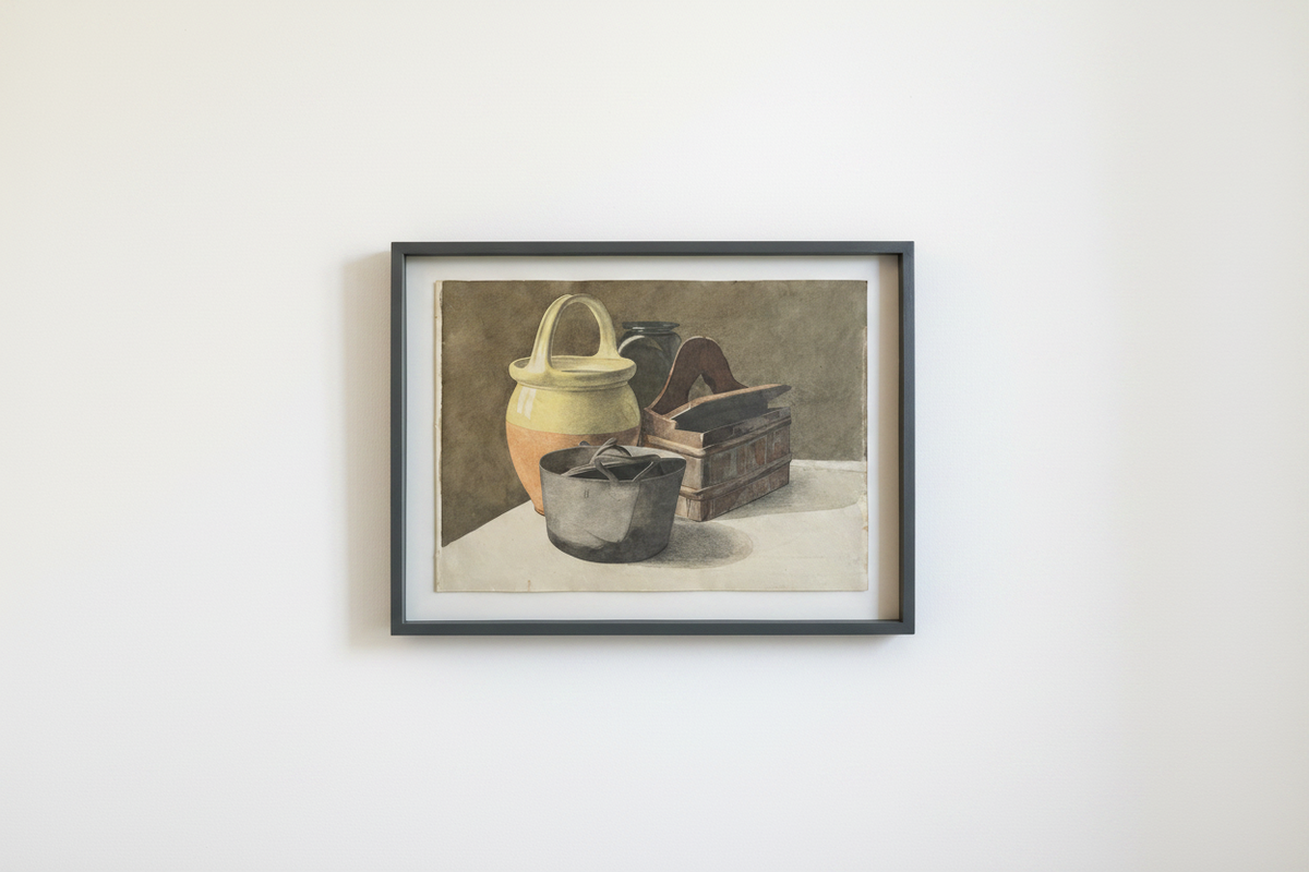 Georgia Skovgaard. Stillife with rustic vessels