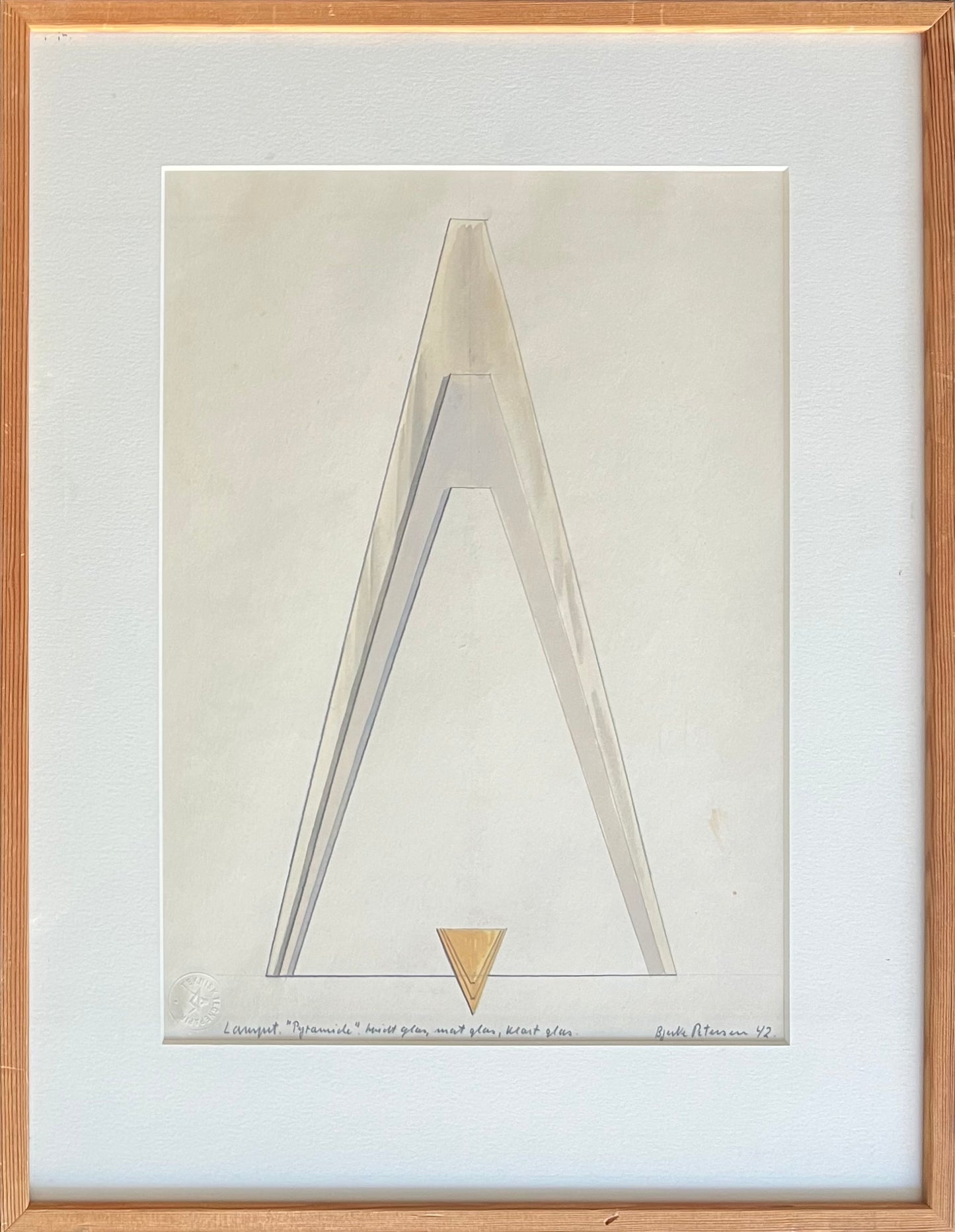 Vilhelm Bjerke-Petersen. Sketch for a lamp, 1942