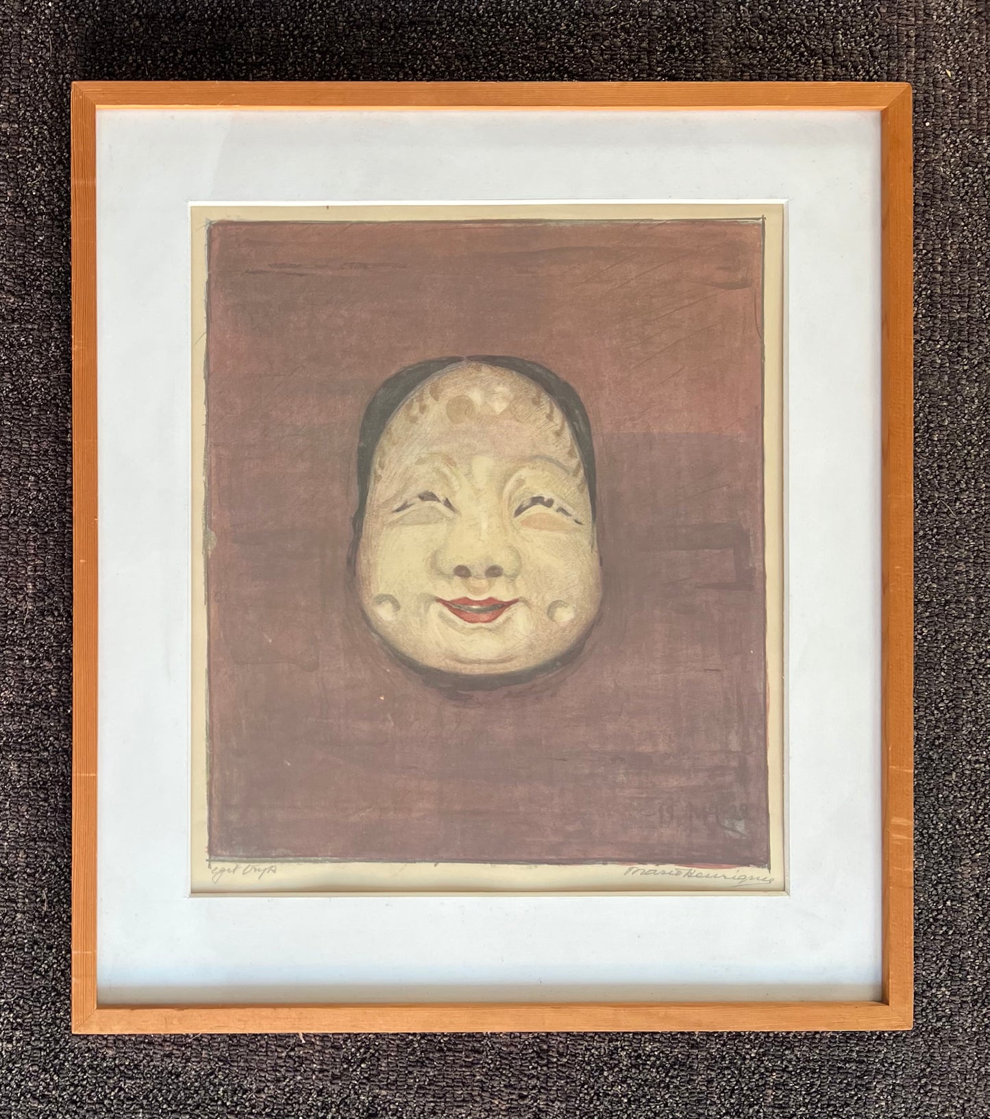 Marie Henriques. Study of a mask, 1928