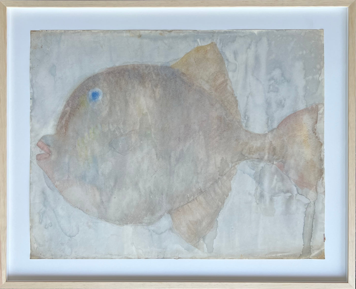 Elsa Nielsen. Study of a fish, 1960