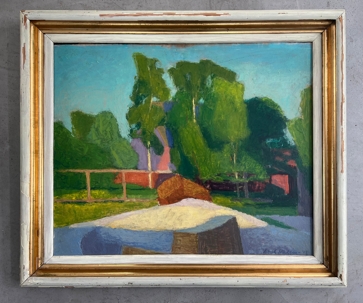 Alfred Madsen. Landscape, 1948