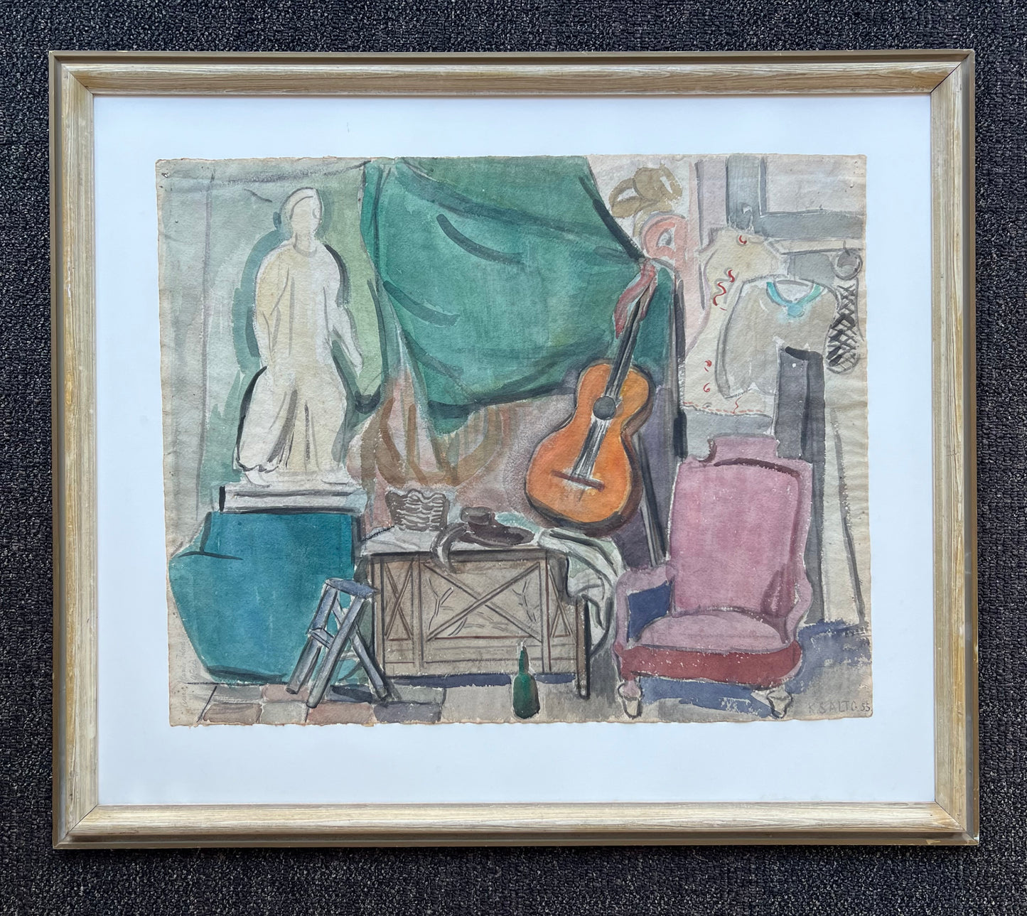 Kamma Salto. “Anne Marie Telmányis atelier”, 1955