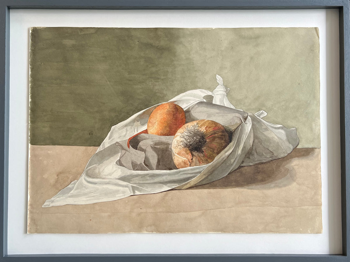Georgia Skovgaard. Stillife with onion and egg