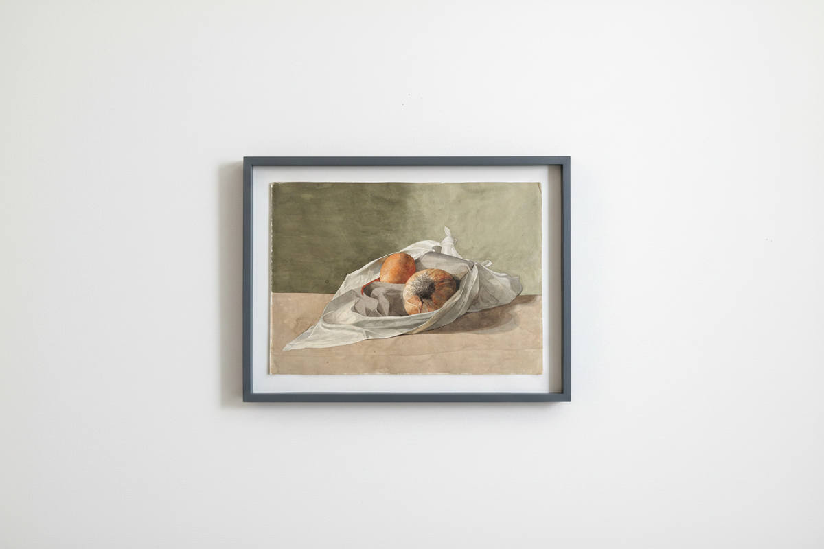 Georgia Skovgaard. Stillife with onion and egg
