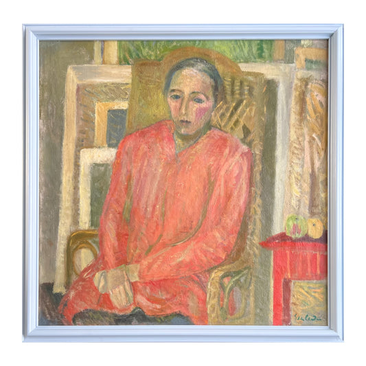 Ebba Carstensen. Portrait in the artists studio, 1946