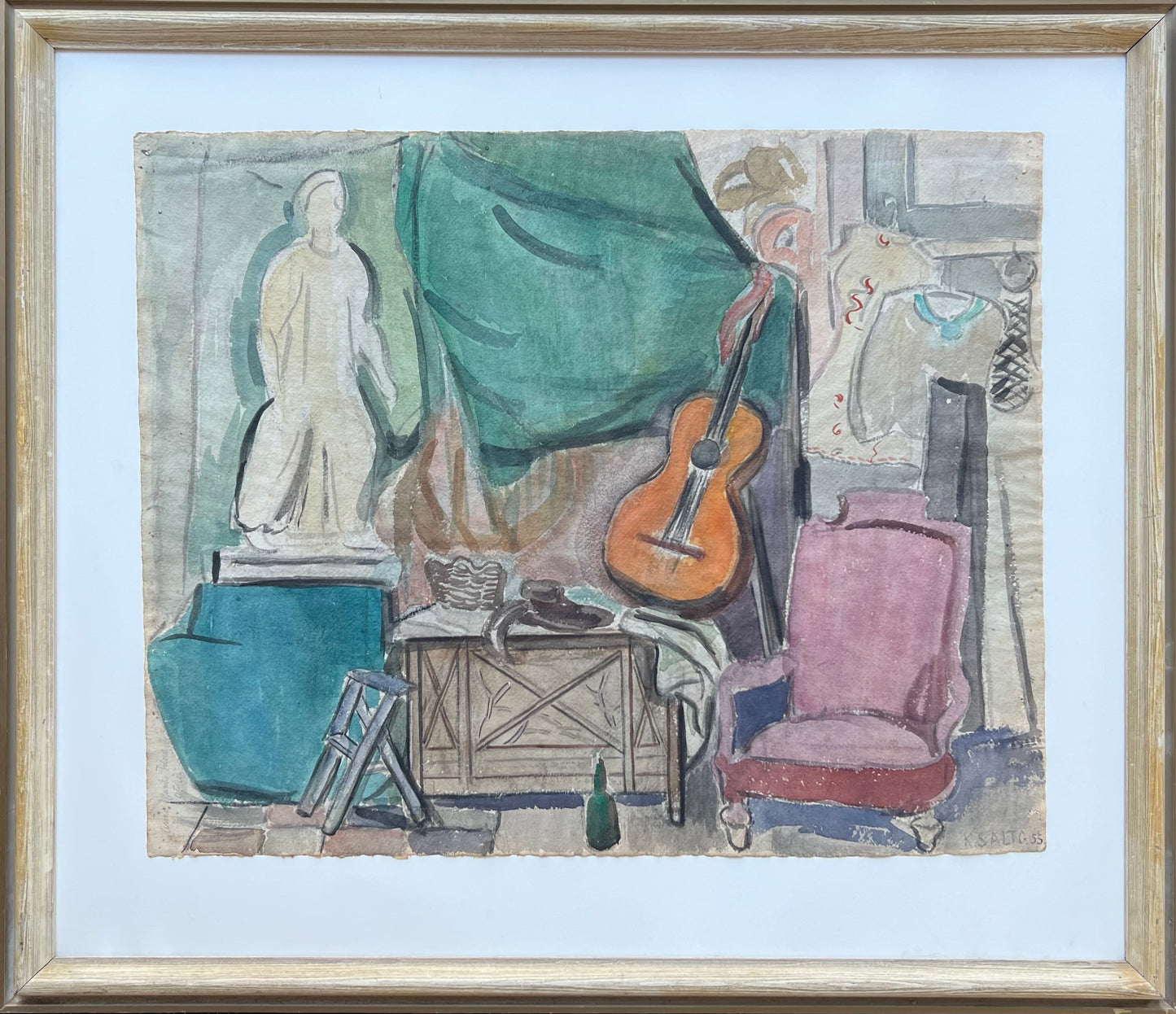 Kamma Salto. “Anne Marie Telmányis atelier”, 1955