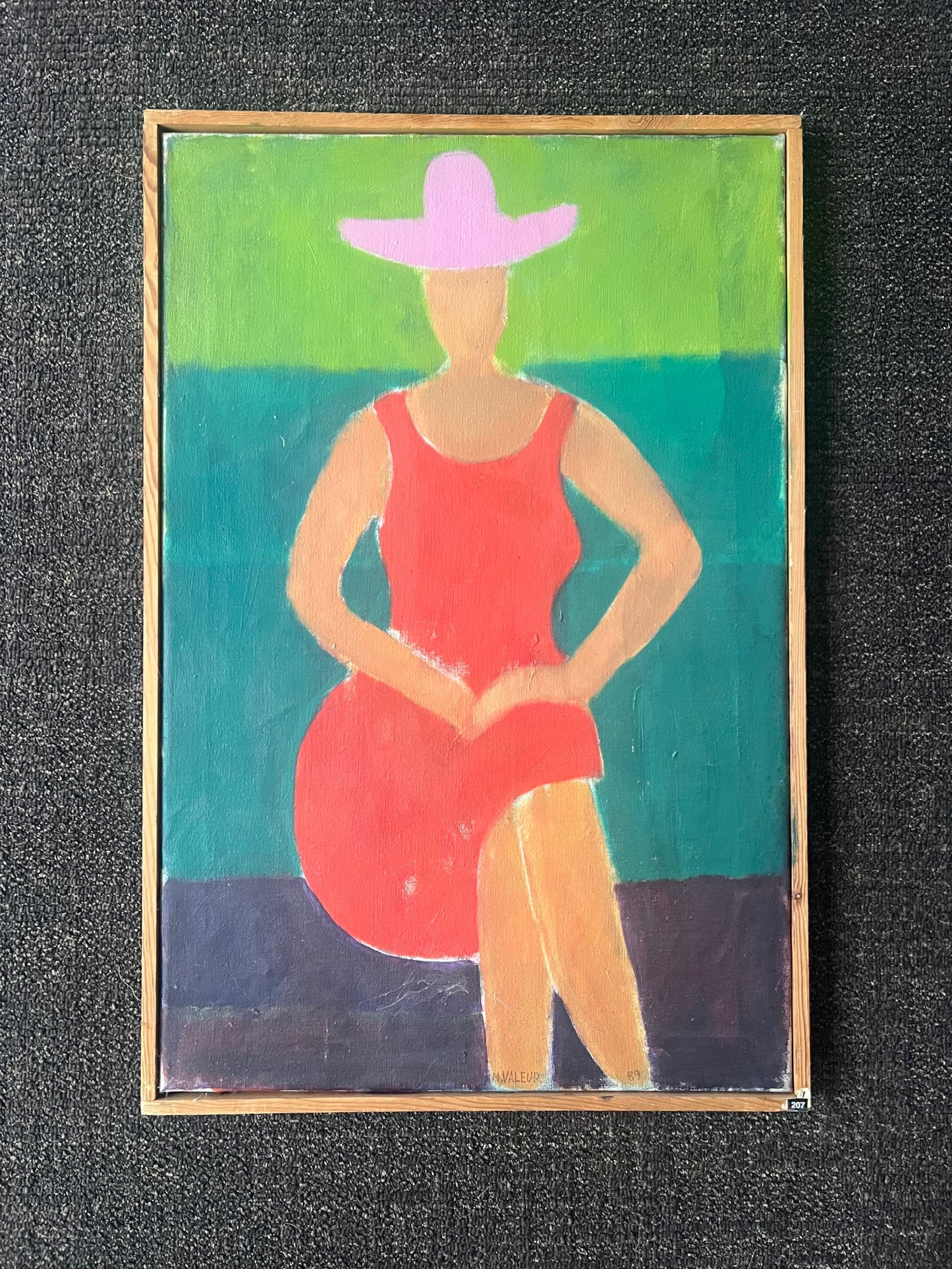 Mogens Valeur. Portrait of a woman