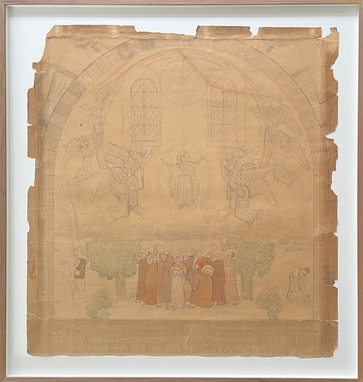 Joakim Skovgaard. Sketch for fresco in Viborg Domkirke