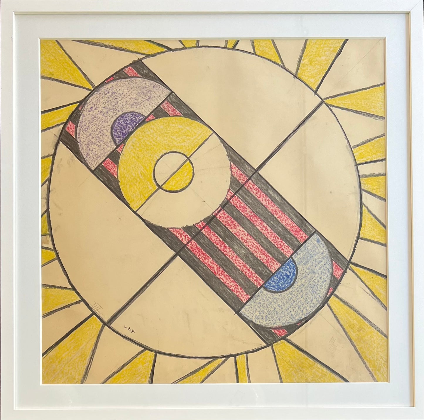 Vilhelm Bjerke-Petersen. Sketch for stadsbiblioteket i Halmstad, 1953