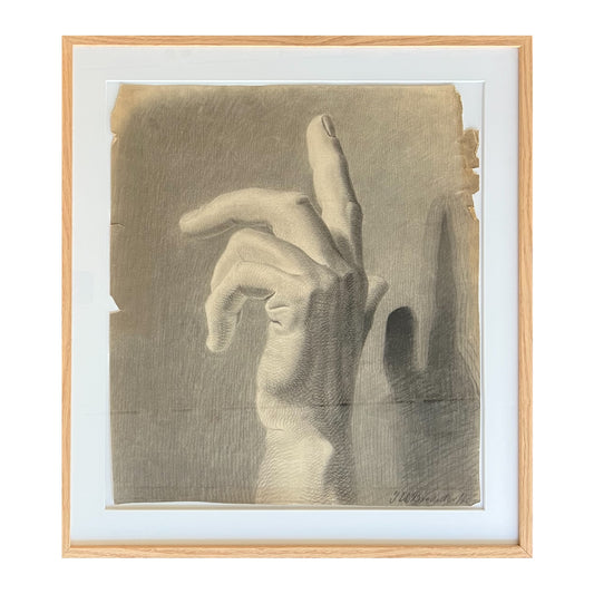 J. U. Bredsdorff. Study of a hand, ca. 1870