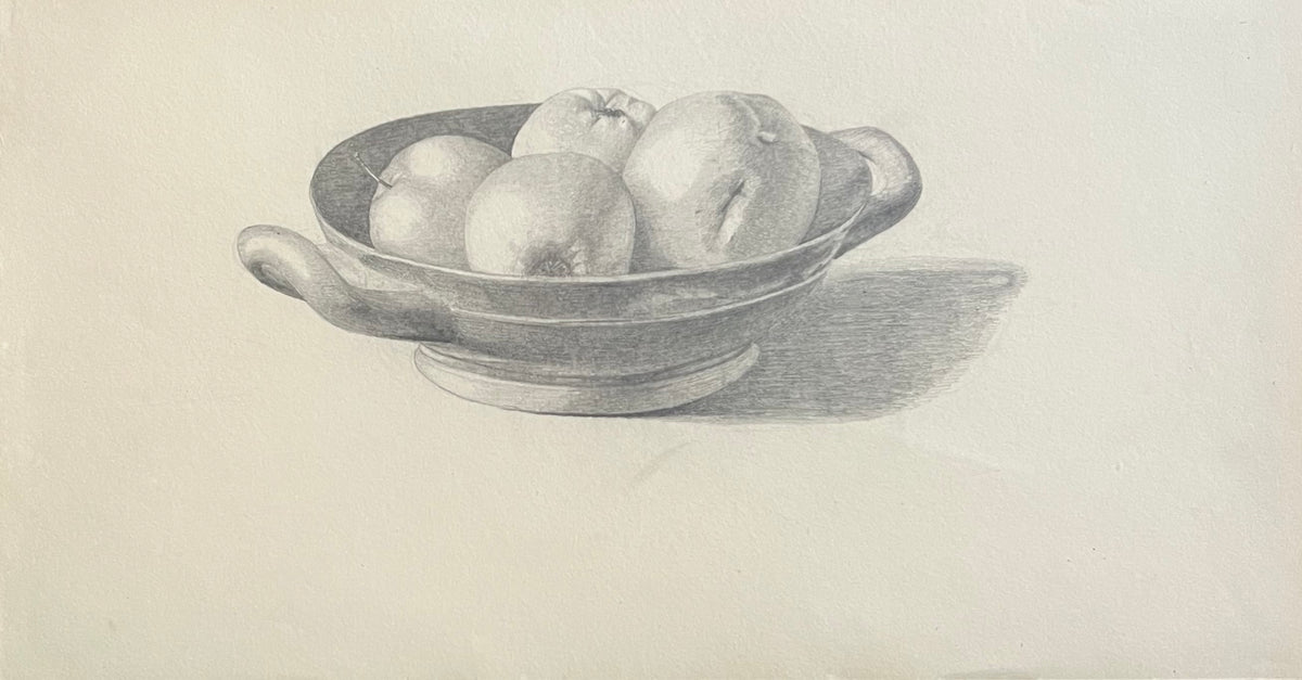 Georgia Skovgaard. Study of apples in a bowl