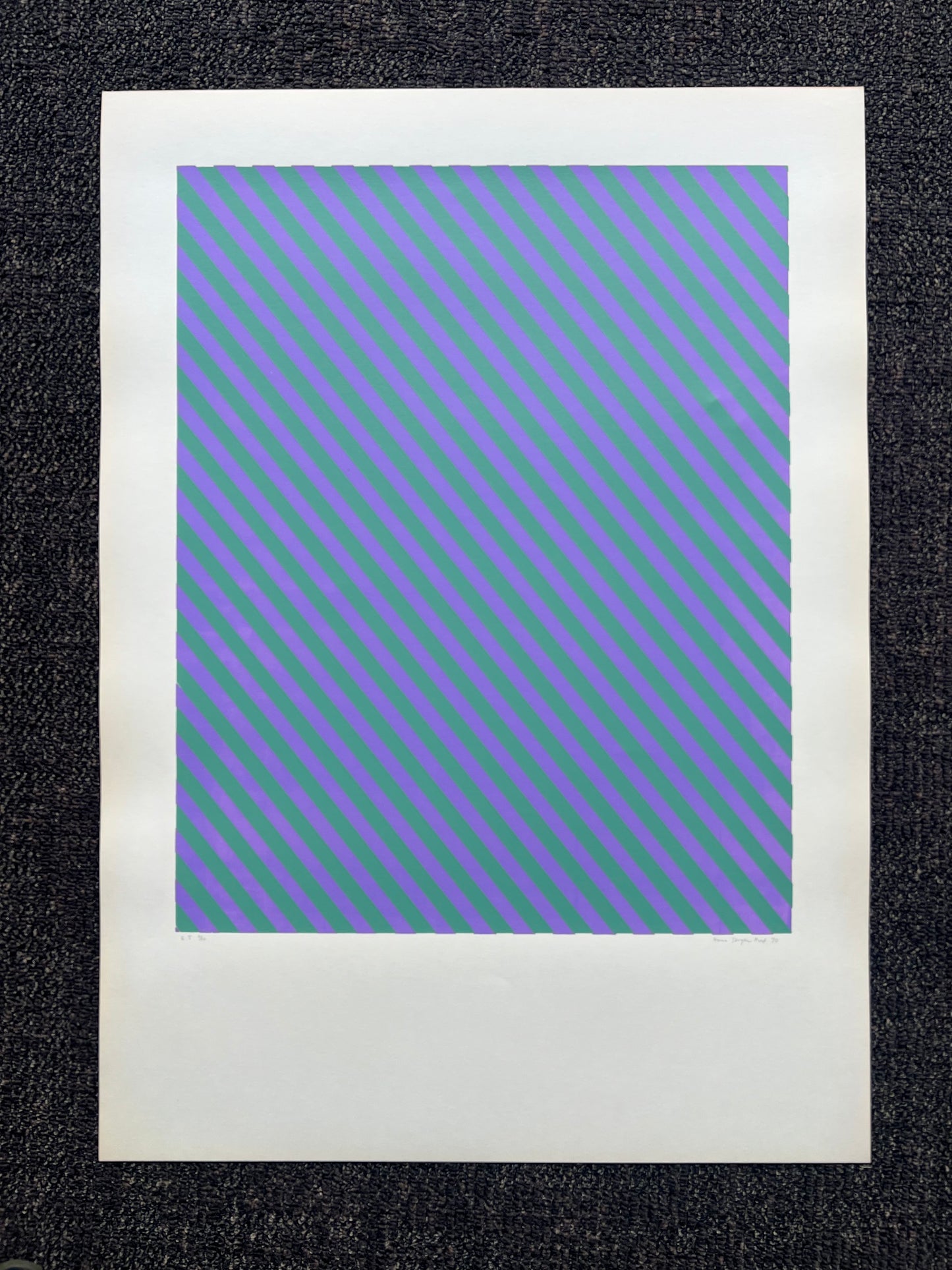 Hans Jørgen Hvid. Op Art composition, 1970