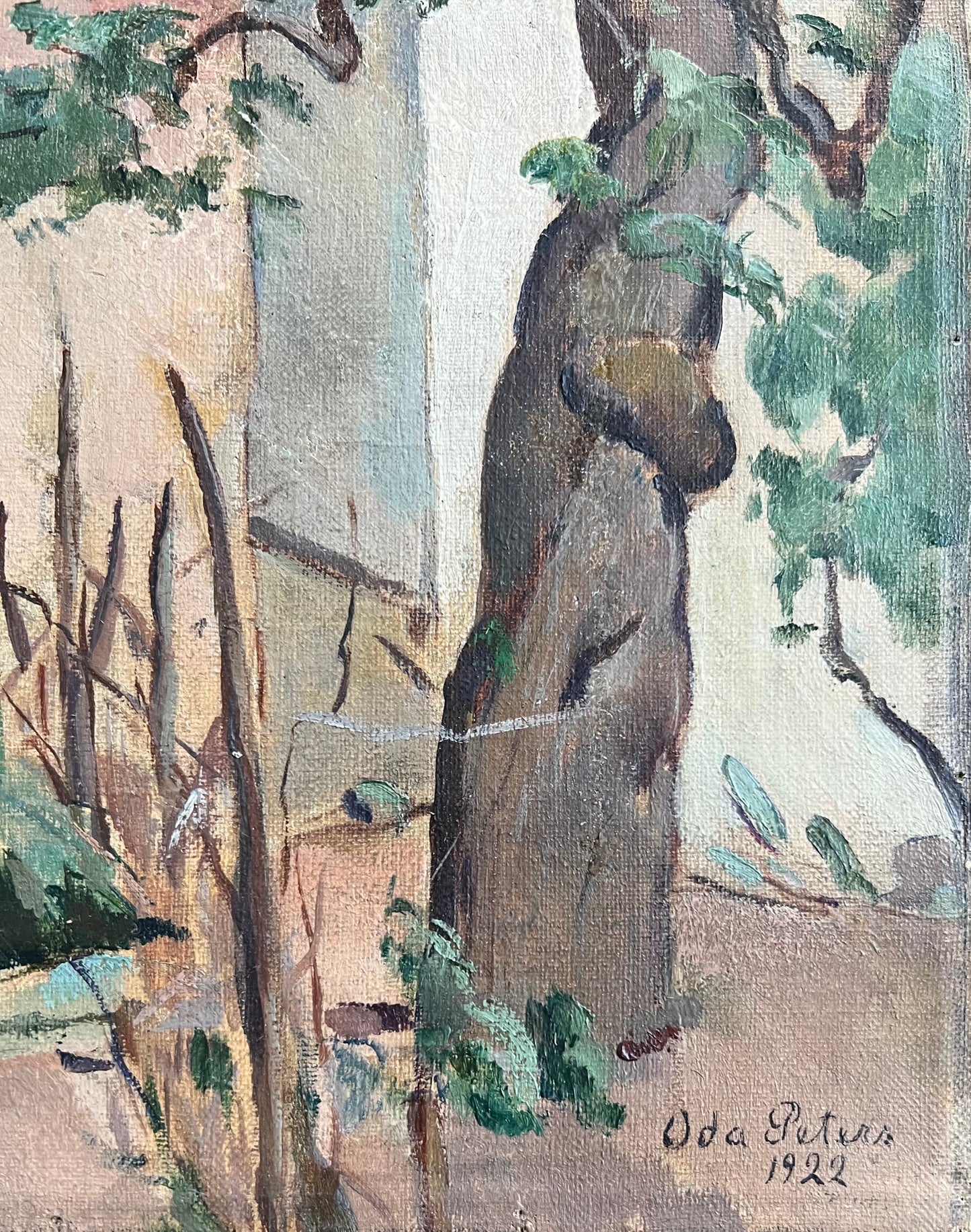Oda Peters. Italian village, 1922