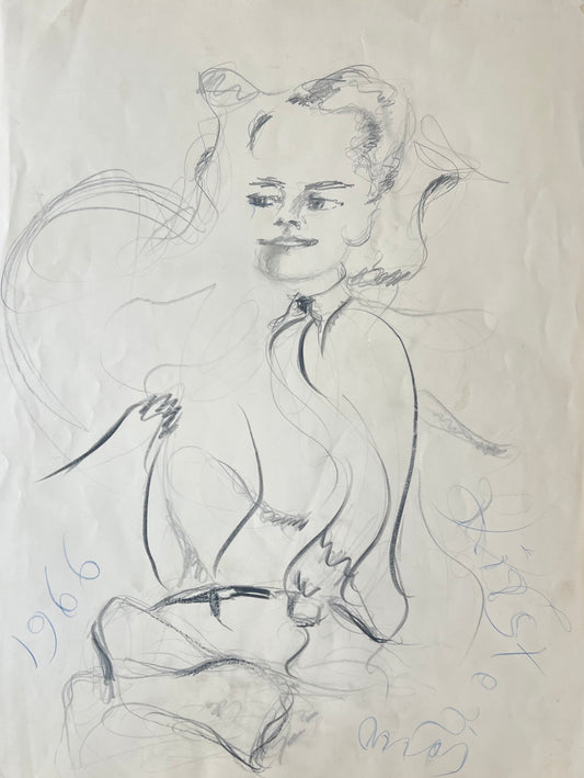 Kirsten Kjær. Portrait, 1966