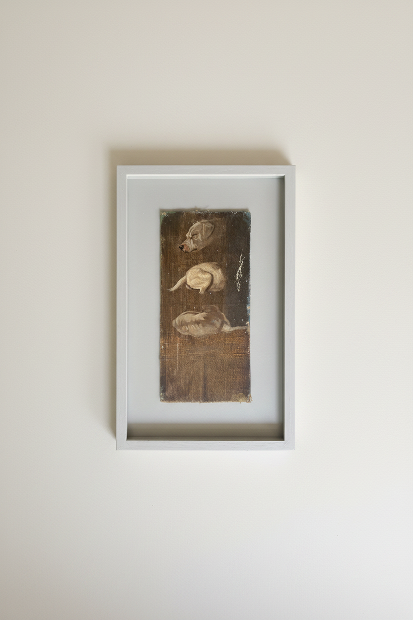 Niels Skovgaard. Studies of a dog
