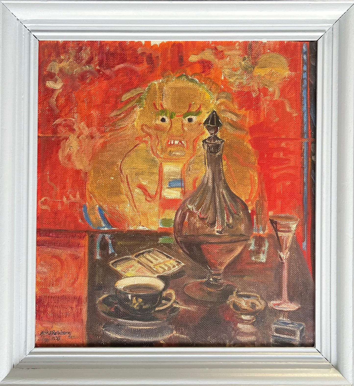 Anna Helleberg. Interior with a phantom, 1935