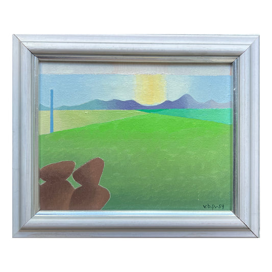 Vilhelm Bjerke-Petersen. “Vid solnedgang, Särdal”, 1954