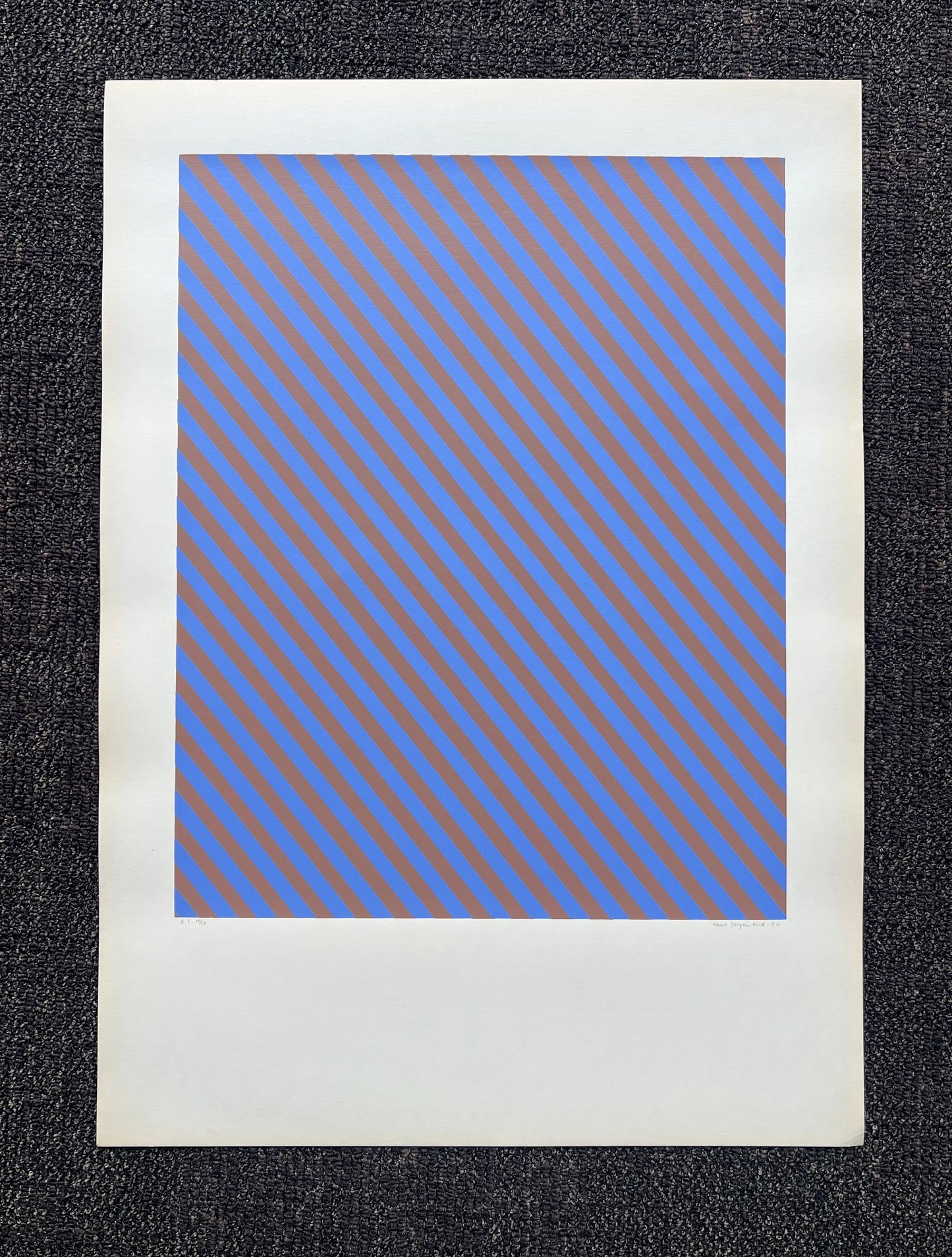 Hans Jørgen Hvid. Op Art composition, 1970
