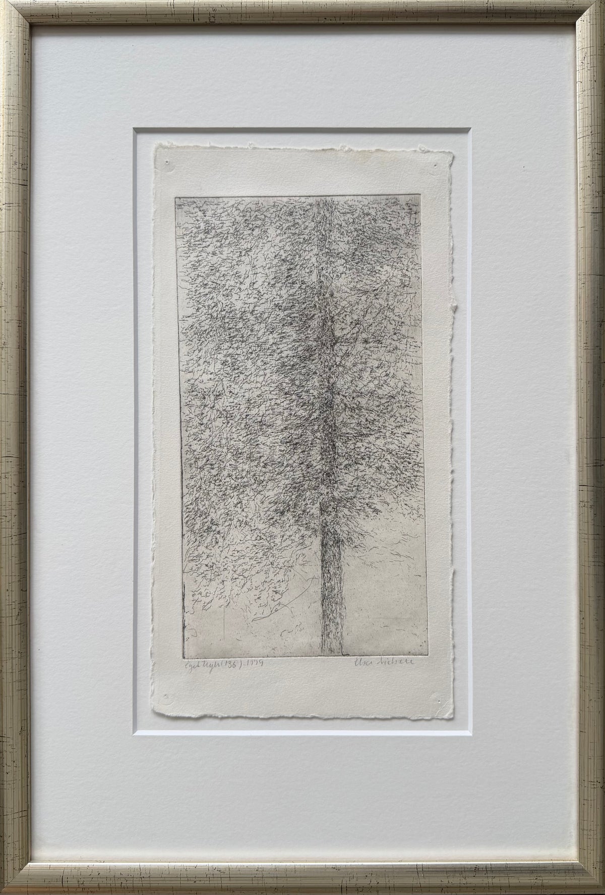 Elsa Nielsen. Study of a tree, 1979