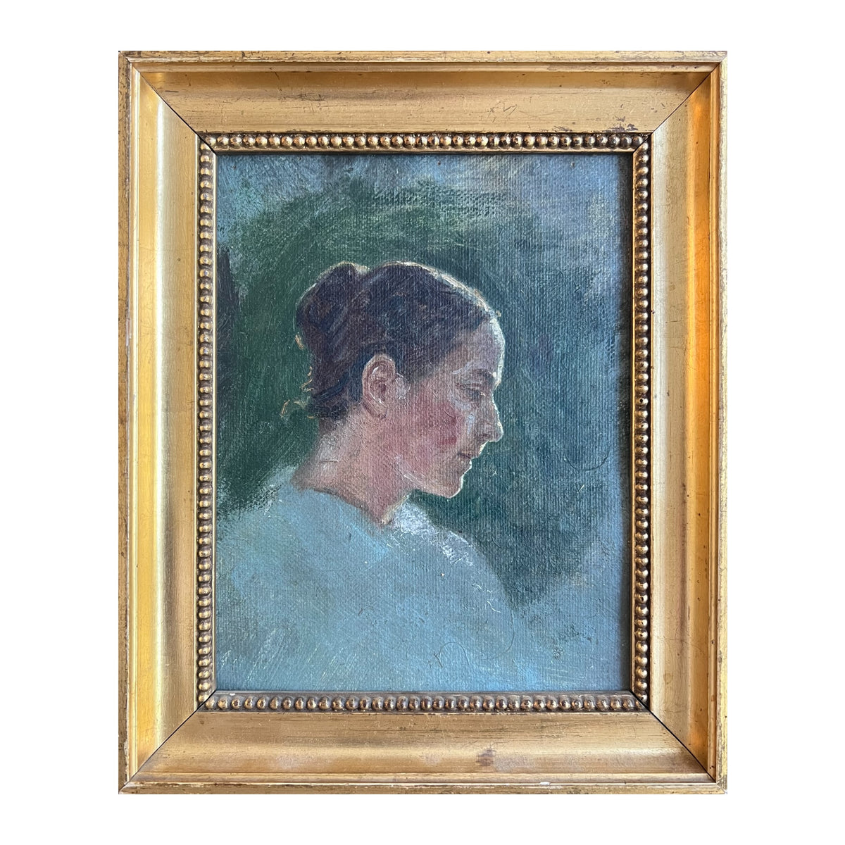 Niels Skovgaard. Portrait of the artists wife Ingeborg Skovgaard, ca. 1895