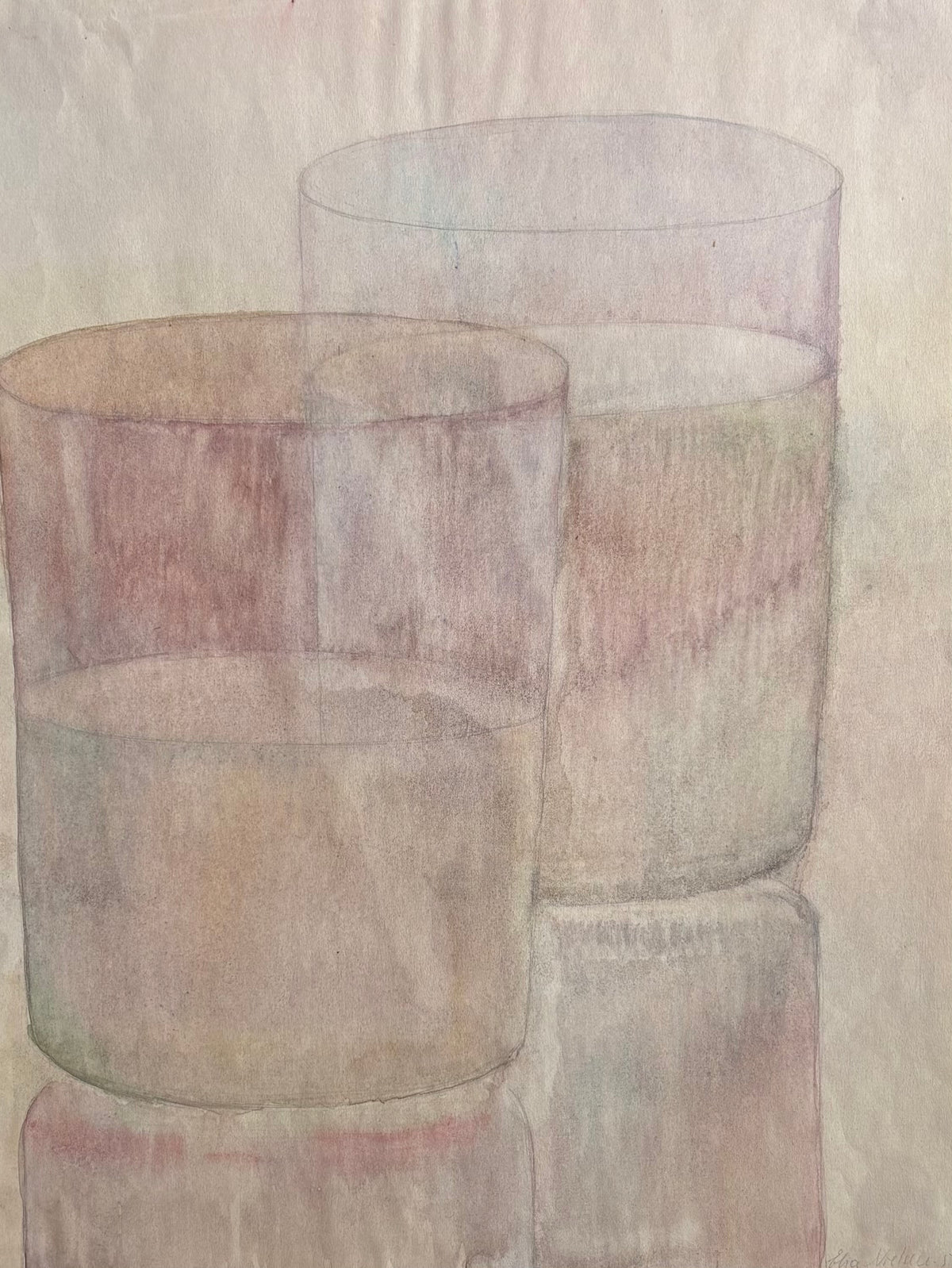 Elsa Nielsen. Study of glasses